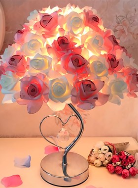 房间装饰品 卧室 浪漫创意摆设少女结F婚礼物 实用 闺蜜床头柜摆