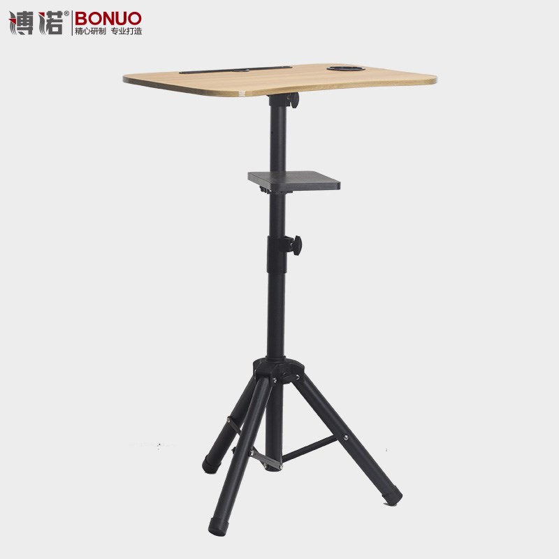 加粗户外站立笔记本托盘支架移动K电脑桌支架 万向落地