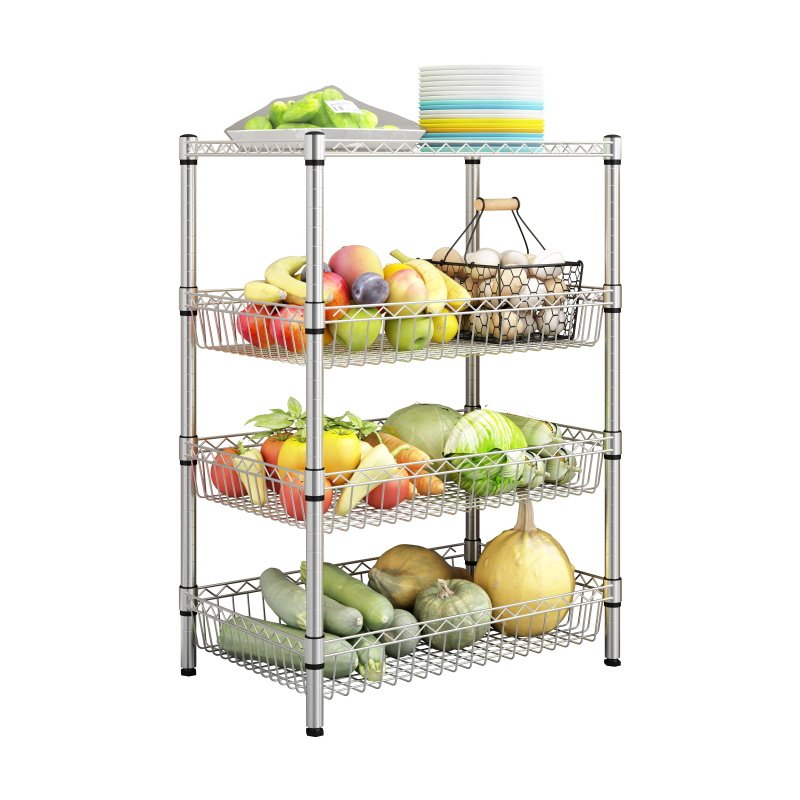 厨房菜篮子置物架落地多层放装菜锅架子家用品水果蔬Y菜收纳储物,厨房/烹饪用具,厨房置物架/置物柜/角架,淘宝优惠券,粉丝福利购,淘宝优惠卷
