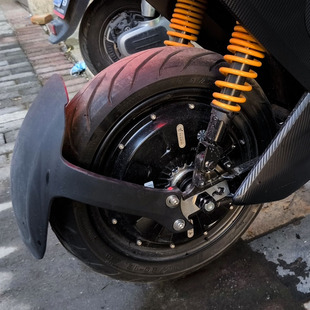 自制304挡泥板支架适用于九号猎户座dz110p原装平R叉装e300p挡泥