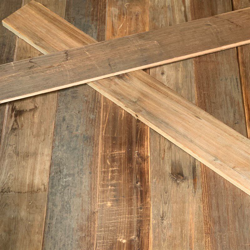 老榆木地板株木旧实木墙板复古墙面装饰板K原木无味做旧板室内装