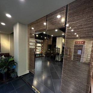 苎麻帘玄关垂帘隔断帘日式v挂帘免打孔装饰帘屏风帘草帘透光半遮