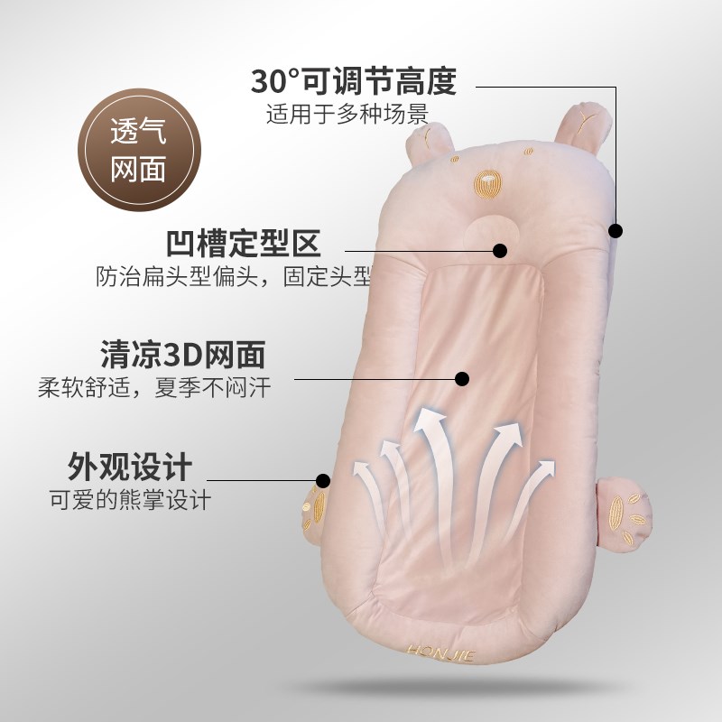 汽车飞机高铁非充气婴儿童宝宝车载E旅行床后排睡觉神器折叠床垫