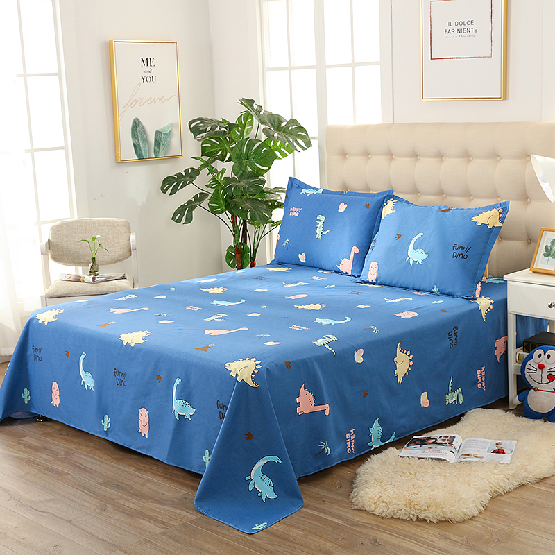 纯棉学生寝室单人床单单件1.s2m1.5m床全棉双人床1.8米2.0被单加