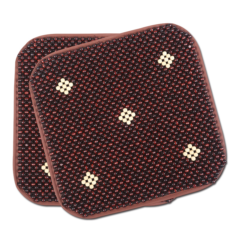 夏季办公椅用防滑k透气按摩实木珠垫子电脑椅用座垫沙发垫汽车坐