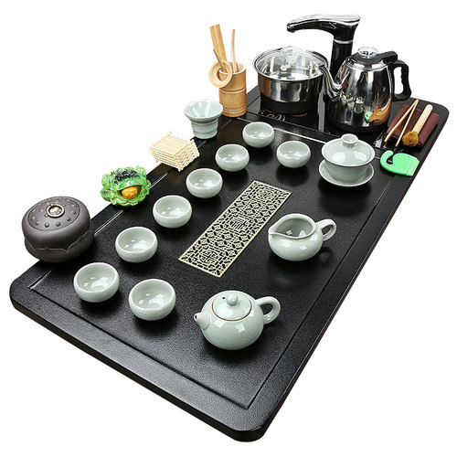 茶具套装家用茶盘一体整套全w自动上水大号泡茶台办公功夫陶瓷茶