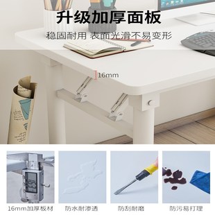 桌子可折叠租房用餐桌家用电脑桌简易小I户型方桌长桌吃饭摆摊便