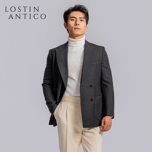 英国Moon男士双排扣休闲西服