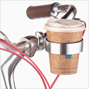 摩托车水杯支架自行车铝合金水壶架咖啡杯架子奶茶杯托架骑行啤酒