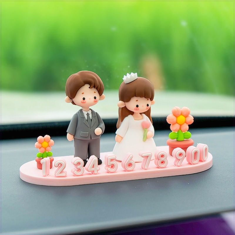 临时停车号码牌女生高级挪车电话牌车载手机移车牌车内可爱感汽车