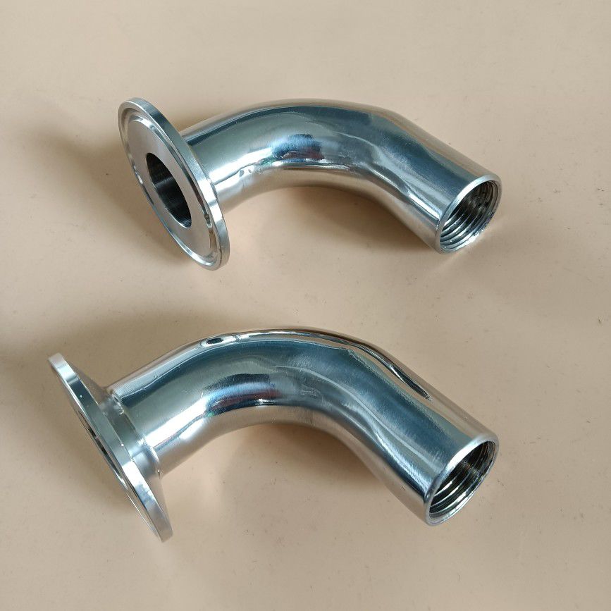 304不锈钢快装内丝弯头卫生级卡箍式丝扣弯头内丝弯管接头厂家店