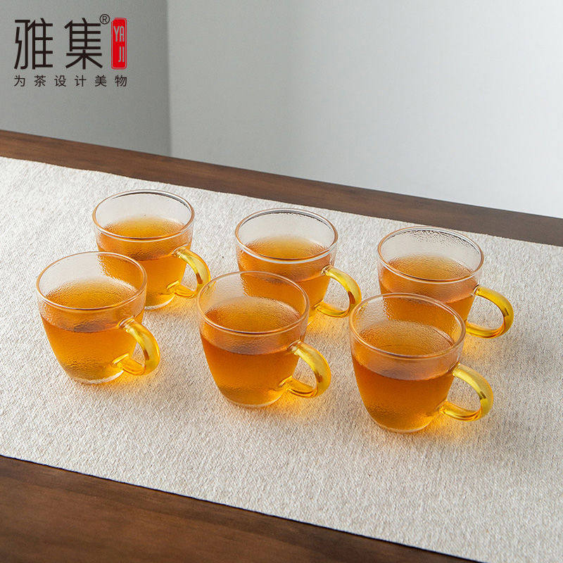 雅集茶具锤纹茶杯功夫茶具闻香杯茶杯套装茶道茶具配件