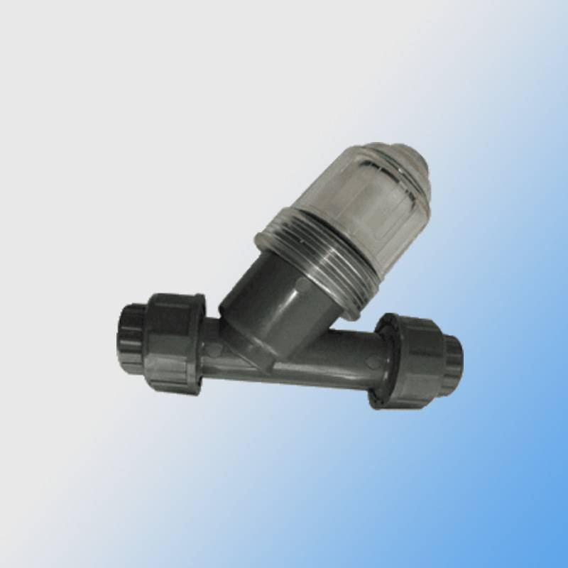源头厂家 透明PVC过滤器 Y型过滤器 法兰式过滤器 UPVC透明材质