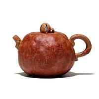 5ZW宜興純手工仿生器段泥紫砂壺石榴壺120毫升供春壺中秋節(jié)禮