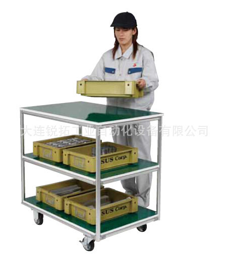 工业铝型材线棒搭物流手推物料车线棒周转车订做铝合金推车