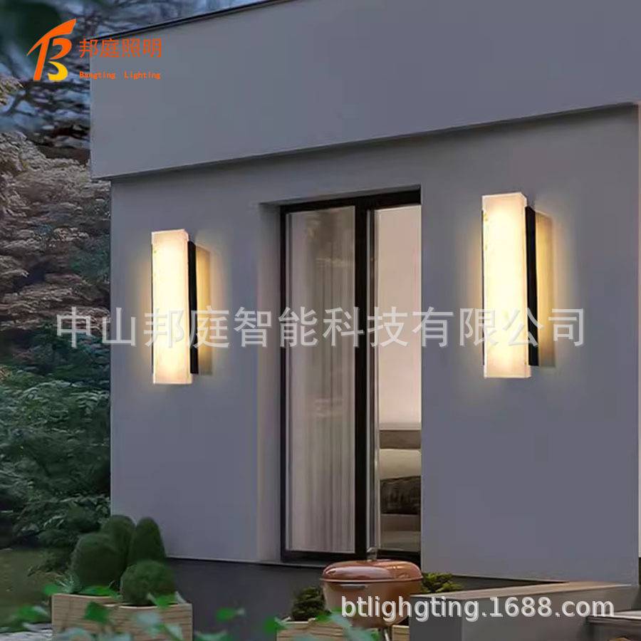 户外壁灯防水长条led一字极简现代别墅庭院大门超亮阳台围墙洗墙