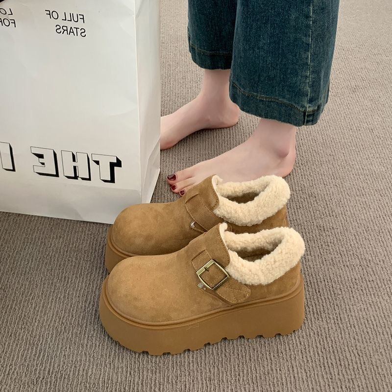厚底增高雪地靴女加绒加厚勃肯鞋2025新款冬季爆款乐福鞋雪地棉鞋,女鞋,时尚雪地靴,淘宝优惠券,粉丝福利购,淘宝优惠卷