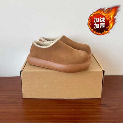 欧货小土豆磨砂情侣款大头勃肯鞋