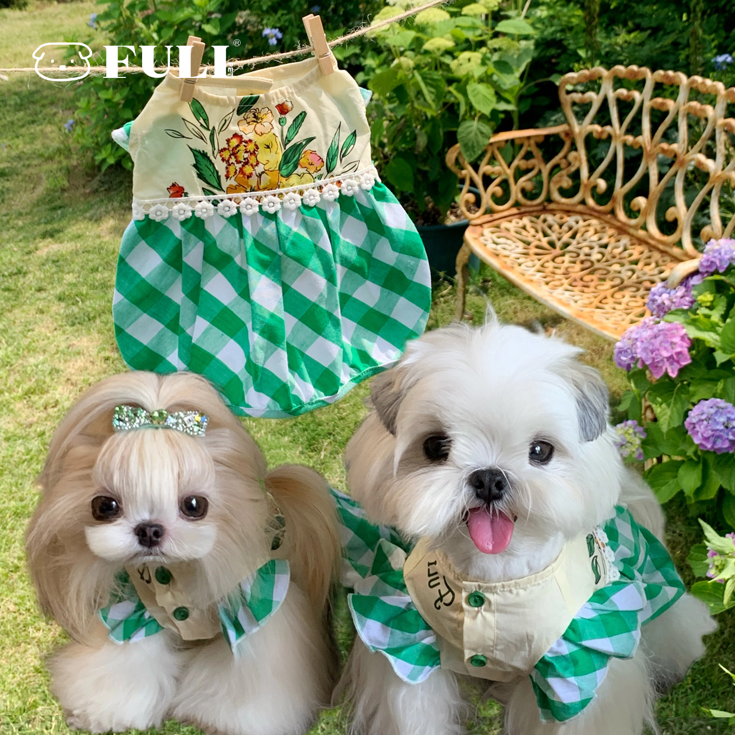 FULIPET「绿野仙踪」花苞裙.故事系列.西施犬马尔济斯比熊雪纳瑞