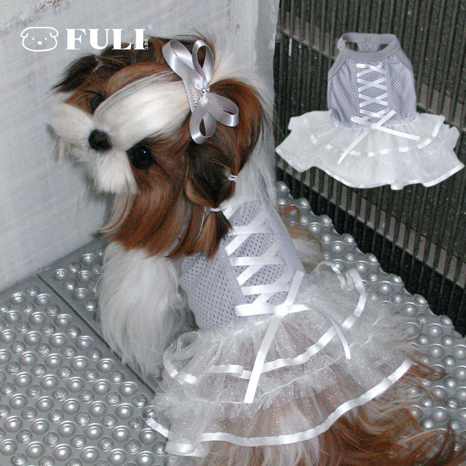 FULIPET「芭蕾序曲」运动芭蕾风裙.假日系列.西施犬马尔济斯比熊