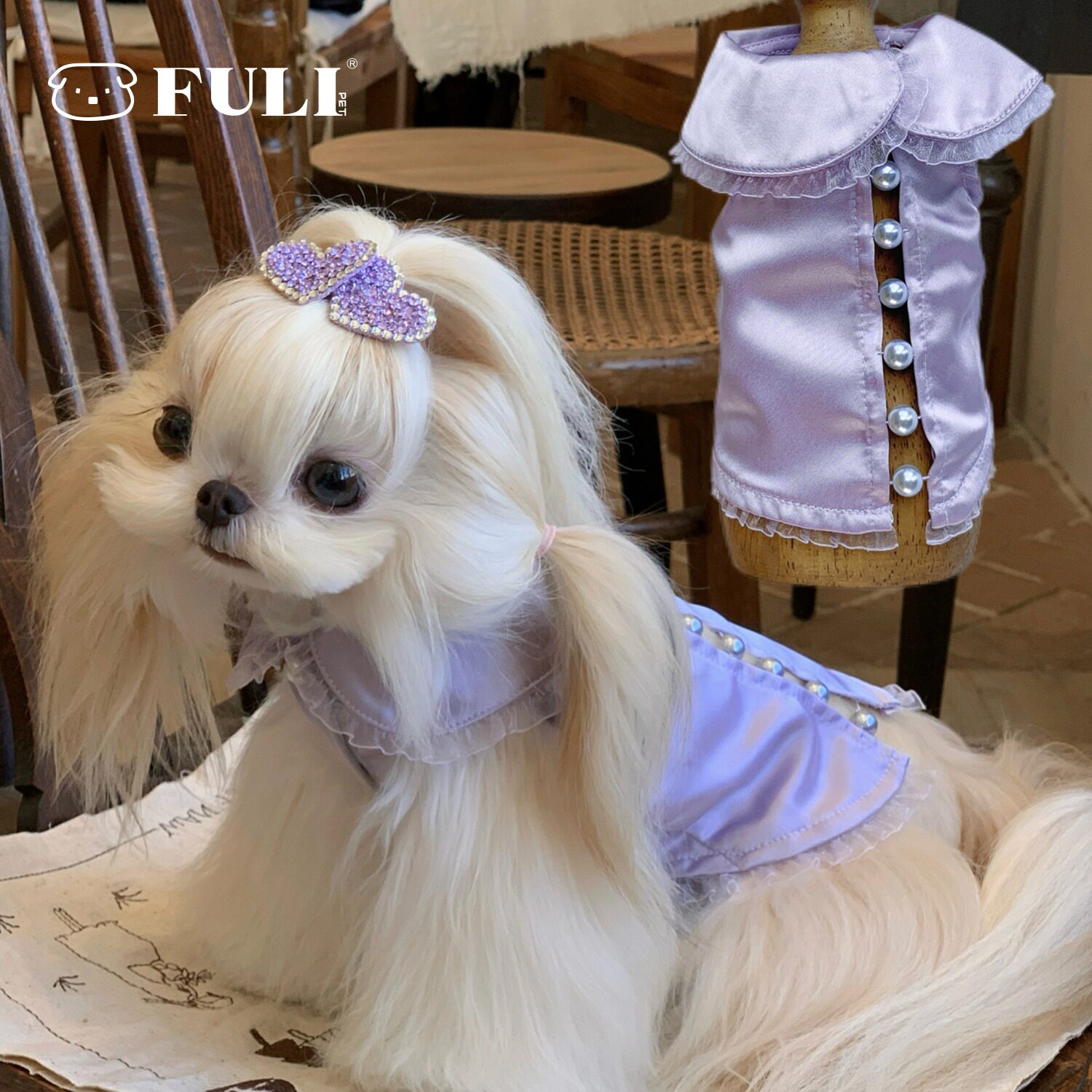 FULIPET「醋酸娃娃衫」.暖暖系列.西施犬马尔济斯比熊雪纳瑞