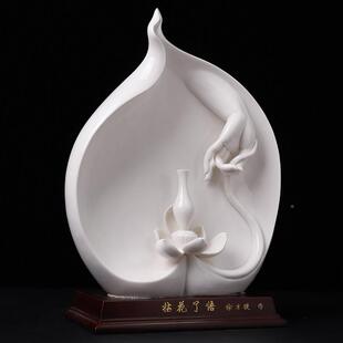 戴瞭玉堂陶瓷《拈花》禅悟意佛KG44-064摆件大师徐才提办公室手客