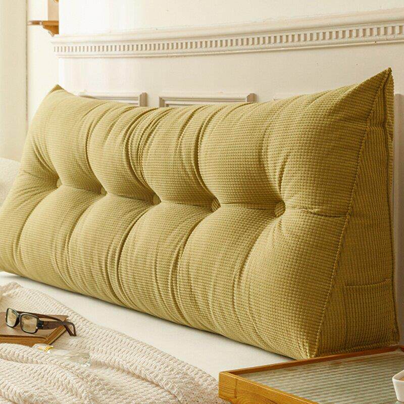 2025款床头靠垫MDXF2025床上三靠枕飘窗沙角发护腰大靠背垫新床软