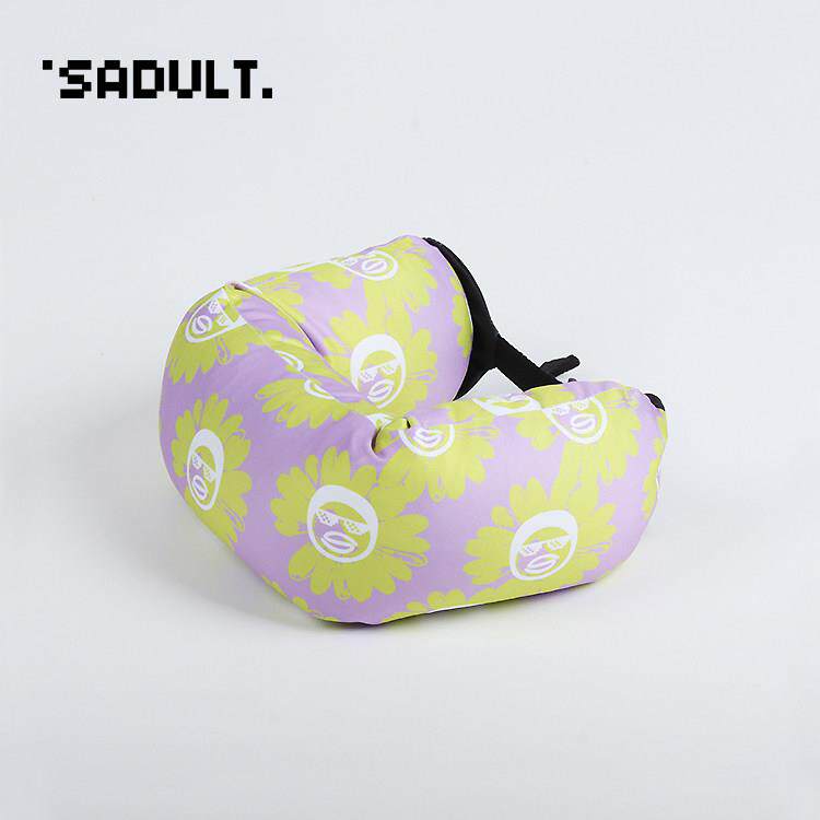 SADULT小雏菊公室u午睡枕头飞办机旅行形便SAJZZ012携u型枕车用颈