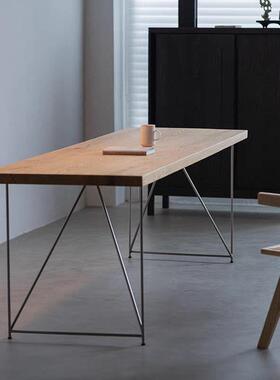 原木风工RR-998作会议桌木家用长桌办设计感公桌书桌简约现实泡代