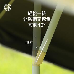 【倾斜遮阳户外遮阳伞露营O5大雨伞摆摊出】摊可携式防晒伞可可伞