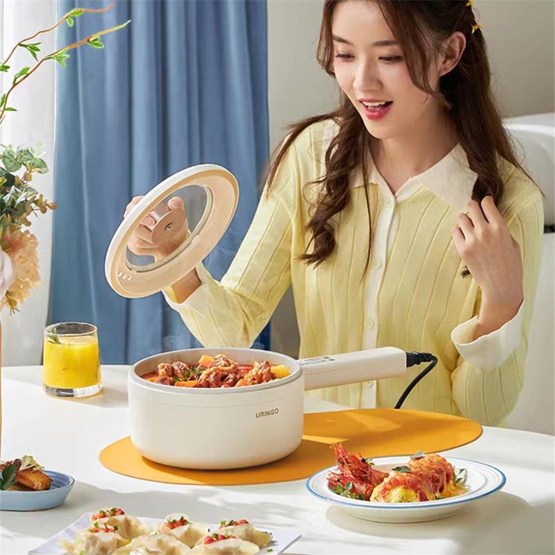 饭URQC-SC01INGO电锅炒锅多功能家用煮小型煮面学火生宿舍煮粥锅