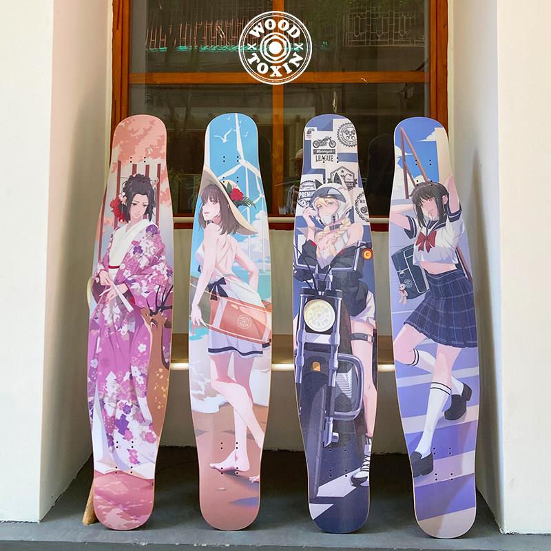 初儿学男者入门长板刷街代步平一代经典板花DC舞板女专业滑童新手
