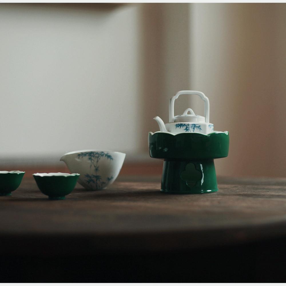 《竹逸》无由分道器 公下杯WGX 公杯 手绘陶瓷釉彩 茶断水好