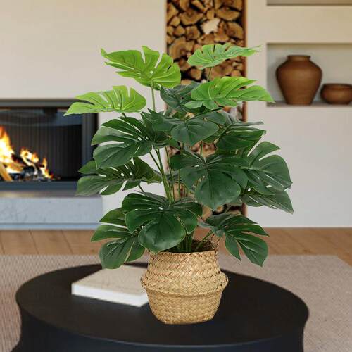 高品20230219质彷真色植物盆客绿厅假树植盆栽室内装饰物彷生花造