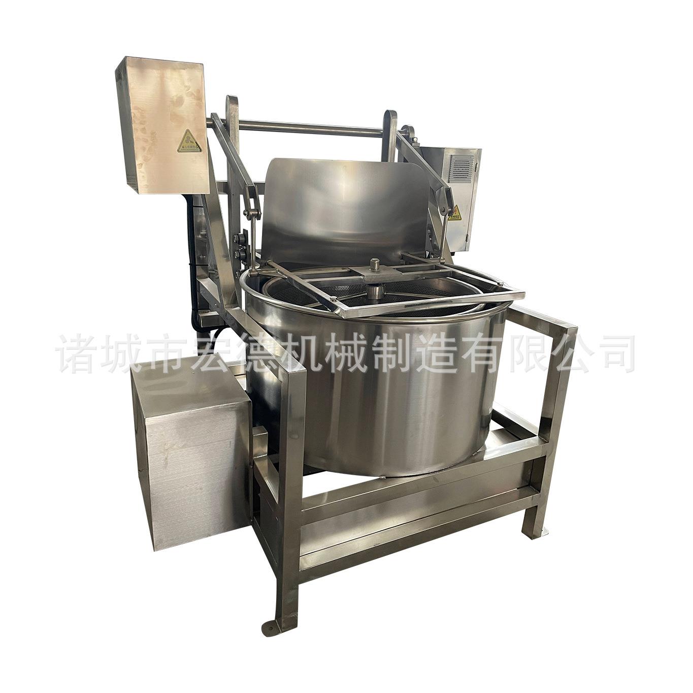 全自动出料油炸食品脱油机不锈钢肉制品脱水机鸭头离心式甩干机