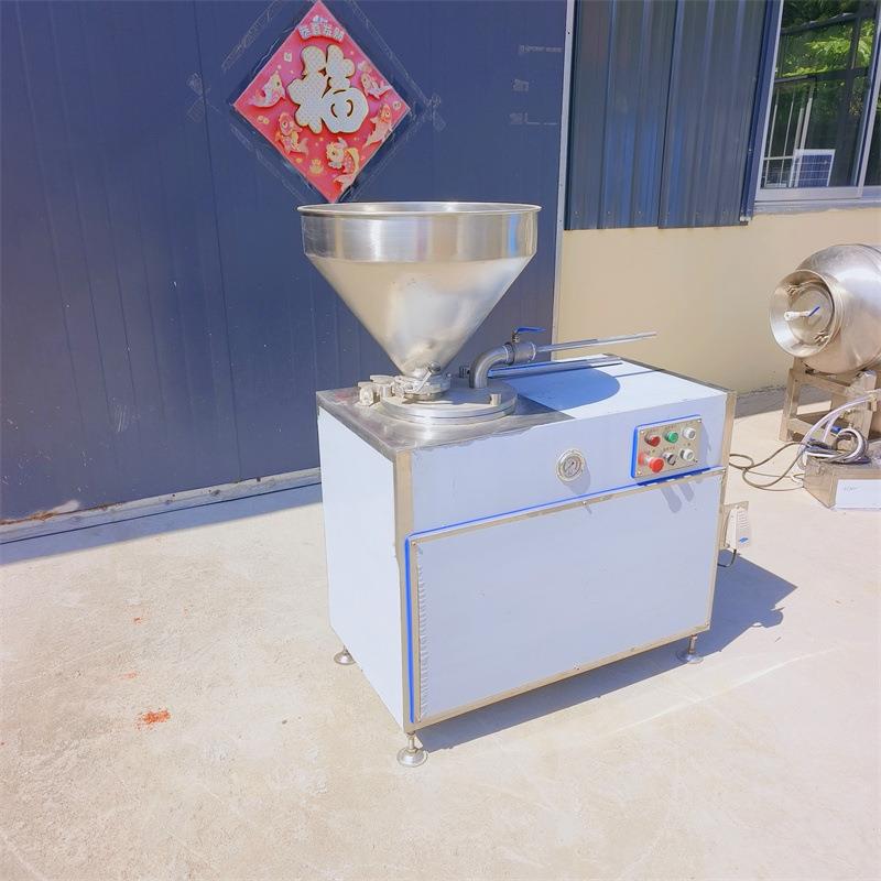 液压式脆骨肠灌肠机立式香肠全自动灌肠机蛋白肠衣用灌肠机