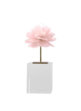 轻奢天然水晶花摆件透明水晶底座客厅卧室玄关家居软装装饰品