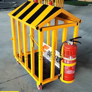 电焊机笼 防护棚电焊机吊笼防雨车带灭火器支架 工地标准化产品