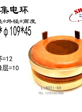 2路发电机滑环 集电环44/50 54X109X45MM