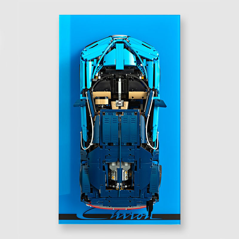 汽车模型亚克力相框乐高积木上墙展示保时捷911兰博基尼跑车画框