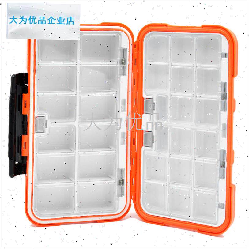 功能钓鱼防水小配件盒路亚鱼钩鱼D鱼饵收纳工具盒垂钓特大号全套.