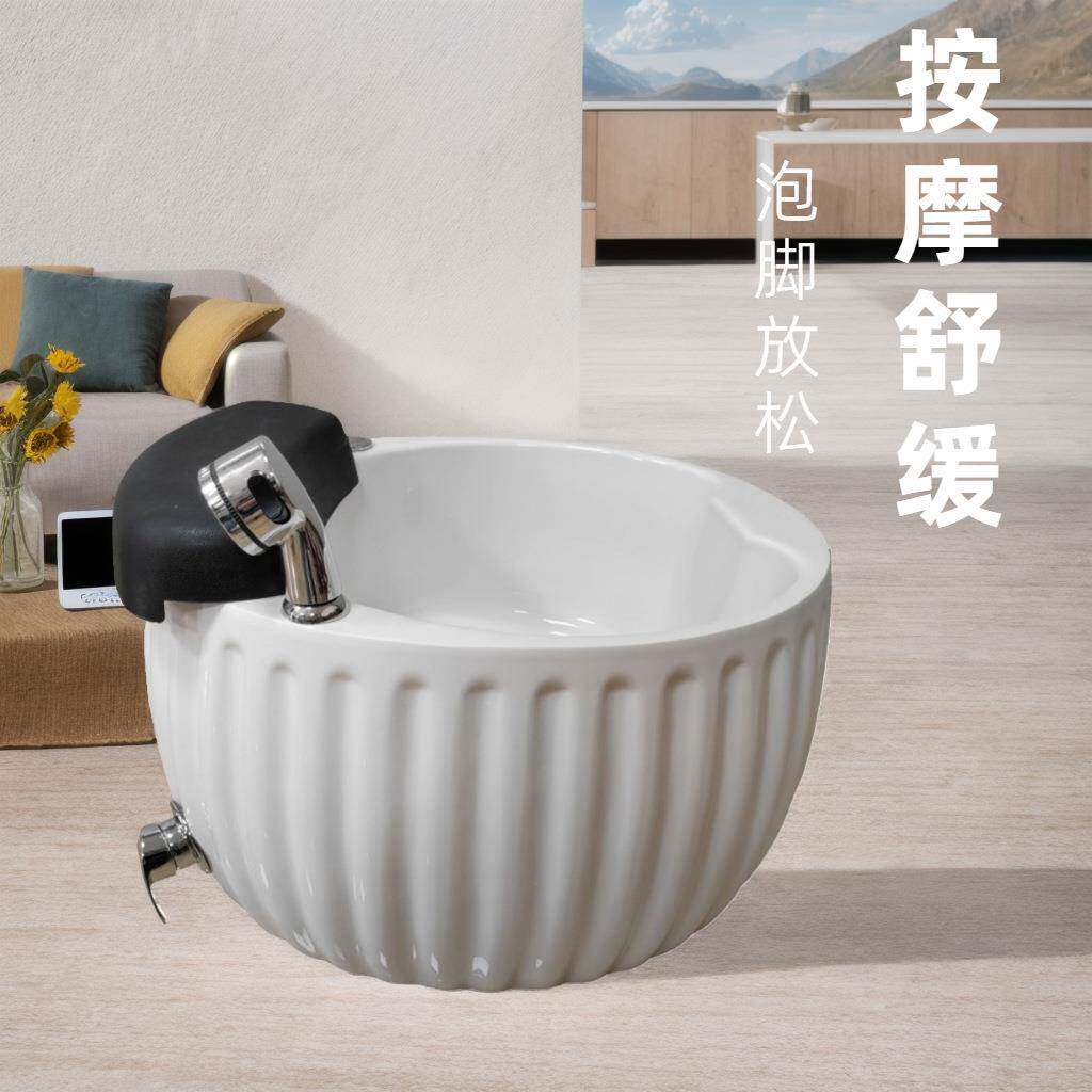 亚克力足携浴水盆便美甲电动洗足脚盆疗部436泡脚桶