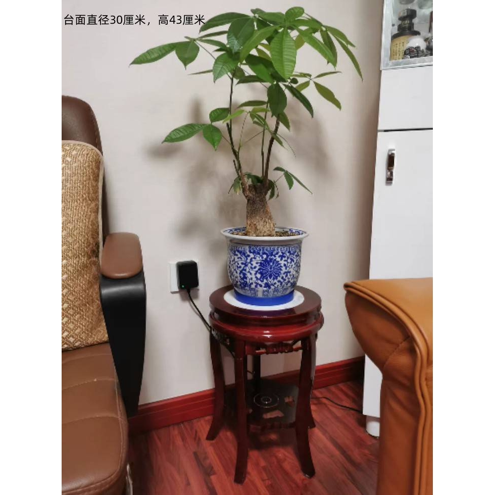 W7实木花架客厅中式室内木质花盆吊兰仿古阳台欧式木制绿萝落地架