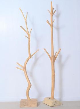 OXFW7干树枝天然木衣帽家架酒店原宿挂衣架卧室简约现民代用实木