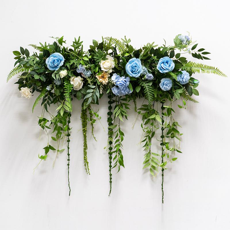 婚礼垂舞台背景布花置装饰花艺假花系森拍照道具2022/10花排壁挂