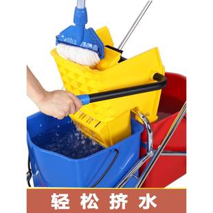 榨洁水挤水桶洗拖车把桶墩布桶挤水434器压手清洁保车宾馆家用包