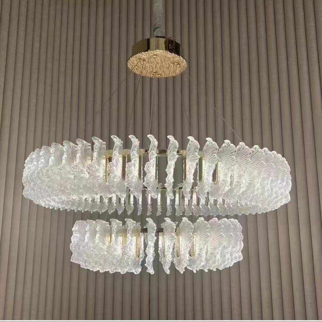 法轻奢水晶厅吊灯卧室餐顶客厅吸灯高端985式花开富贵别墅大吊灯