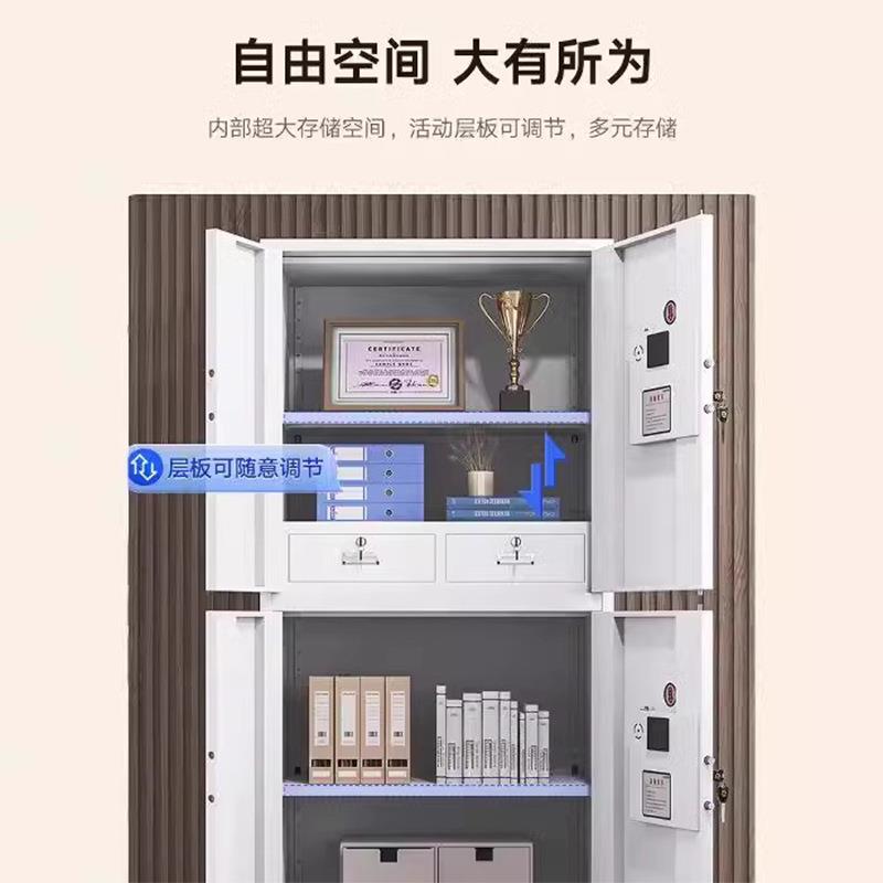 指纹保密柜财务档案文件柜办公室资料储物柜保险柜电子密码国保锁