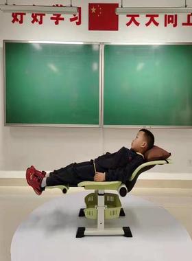生课学桌多功能调节椅手摇式升降学桌79089习桌卧式可躺平护腰新