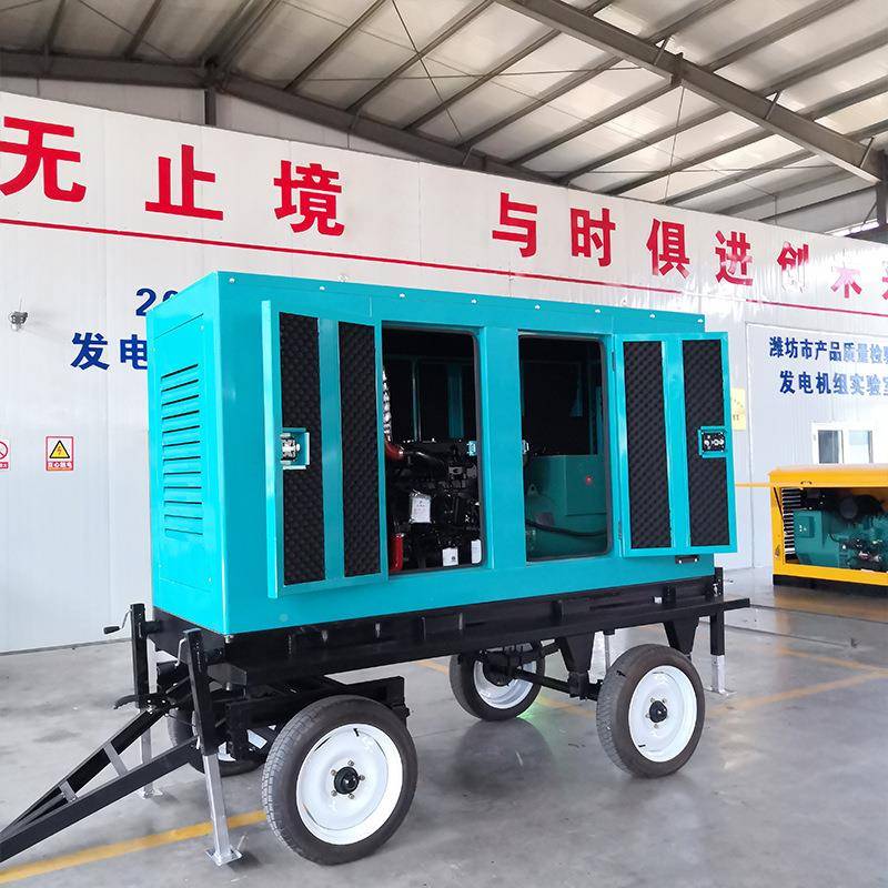 100KW潍发柴柴油FFN发机动静音箱移电机组桥梁建筑常用电电源